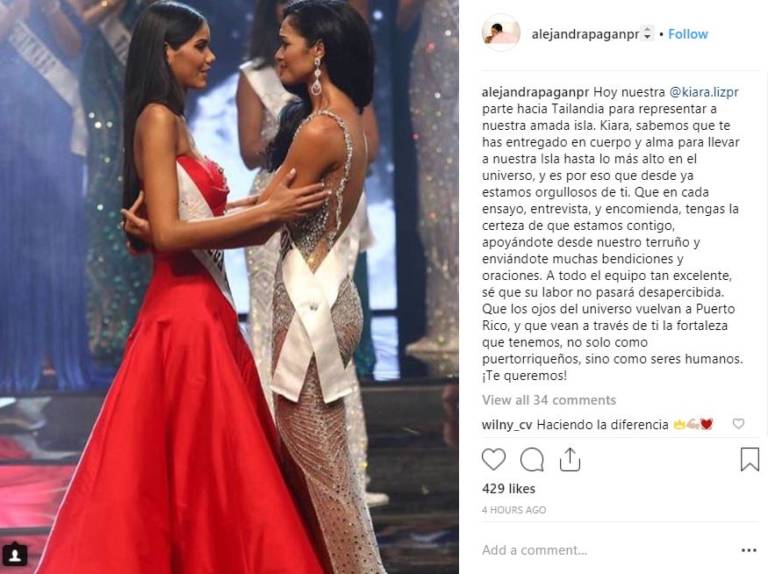Alejandra Pagán, Miss Vega Baja (la primera finalista).